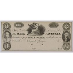 18- $3 Bank  of Augusta, GA