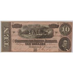 1864 $10 Confederate States of America