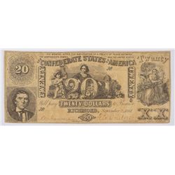 1861 $20 Confederate States of America