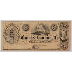 18- $100 Canal & Banking CO. New Orleans, LA