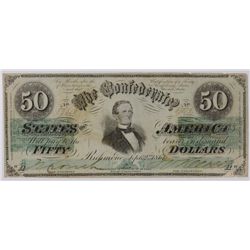 1861 $50 CONFEDRATE STATES OF AMERICA