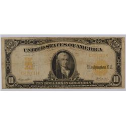 1907 $10 GOLD CERTIFICATE