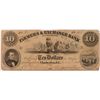 Image 1 : 1853  $10 Farmers and Exchange Bank of Charleston, SC