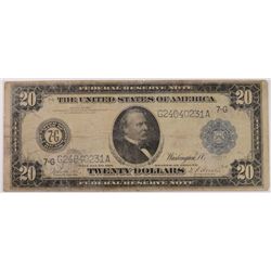 1914 $20 Federal Reserve Note