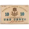 Image 1 : 1863 10c  State of South Carolina AU/U