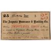 Image 1 : 1863 25c  Augusta Insurance and Banking Co