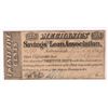 Image 1 : 1864 25c  Mechanics Savings and Loan Assoc