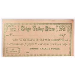 187- 25c  Ridge Valley Stone