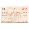 Image 1 : 1863 50c  Bank of Augusta