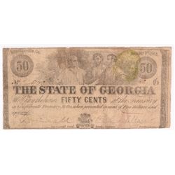 1863 50c  State of Georgia VG