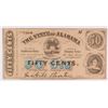 Image 1 : 1863 50c  State of Alabama CU