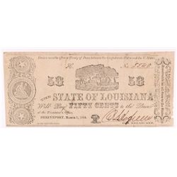 1864 50c  State of Louisana