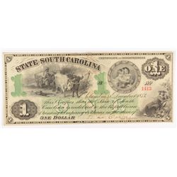 1873 $1  State of South Carolina Note