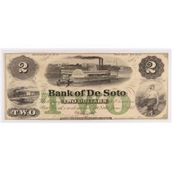 1862 $2 Bank of DeSoto, NE