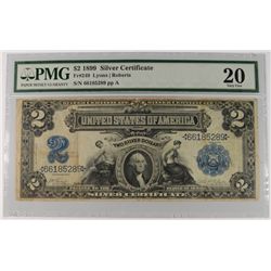 1899 $2 Silver Certificate PMG20