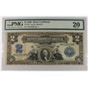 Image 1 : 1899 $2 Silver Certificate PMG20