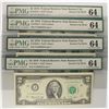 Image 1 : 4-1976 $2 Federal Reserve Note (K.C. Brick) PMG64