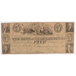 1859 $5 Bank of Chamborburg, PA