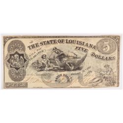 1862 $5 State of Louisana Note