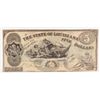 Image 1 : 1862 $5 State of Louisana Note