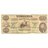 Image 1 : 1862 $10 Virginia Treasury Note