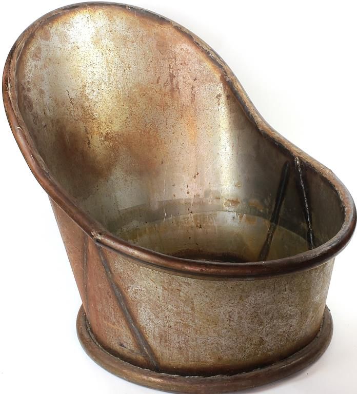 Modern reproduction of an old west bathtub