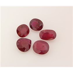 Mix Loose Gemstone Faceted Ruby Corrundum