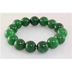 212.00CTW ROUND JADE ELASTIC BRACELET