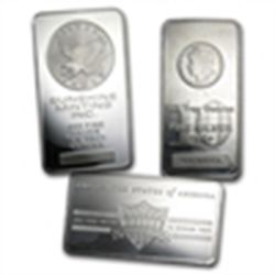 10 oz Silver Bar (Secondary Market) .999 Fine