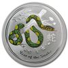 Image 1 : 2013 1 oz Australian Silver Year of the Snake Colorized