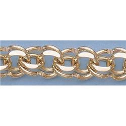 Pure Gold 7.5" 14kt Italian Gold-Yellow 11.0mm, Charm B