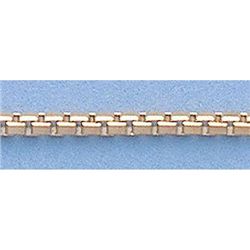 Pure Gold 16" 14k Gold-Yellow 1.7mm 8 Sided Box Chain