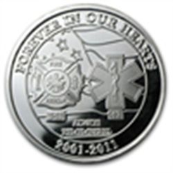 1 oz Forever In Our Hearts 9/11 Silver Round