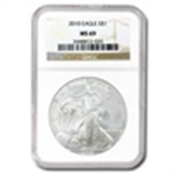 2010 Silver American Eagle (NGC MS 69)