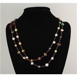 235.87CTW LONG FRESHWATER PEARL NECKLACE ASSORTED