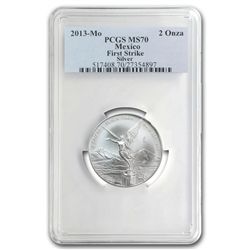 2013 2 oz Silver Libertad MS-70 PCGS (FS) - Registry Se