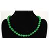 Image 1 : VINTAGE 288.63CTW HANDMADE JADE NECKLACE