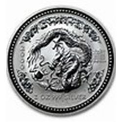 2000 2 oz Silver Lunar Year of the Dragon (Series I)