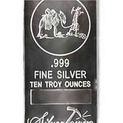 Silver Bars: Random Manufacturer 10 oz Bar .999 fine