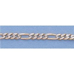 Pure Gold 16" 14kt Italian Gold-Yellow 5.2mm, Rhod Figa