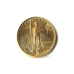 Uncirculated One-Tenth Ounce 1990 US American Gold Eagl