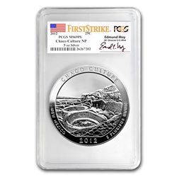 2012 5oz Silver ATB - Chaco Culture MS-69 PL FS PCGS Ed