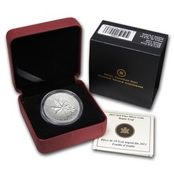 2013 1/2 oz Silver Canadian $10 Maple Leaf Forever (W/B
