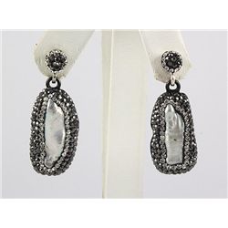 Victorian Vintage Mother of Pearl Earring