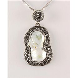Victorian Vintage Mother of Pearl Pendant