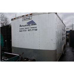 2005 HAULMARK WHITE BOX TRAILER 16' LONG VIN#16HGB16275U045385