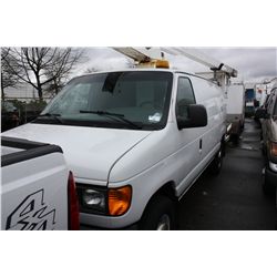 2004 FORD E-350 SUPERDUTY, BUCKET VAN, WHITE VIN#1FTSE34L14HA18286,