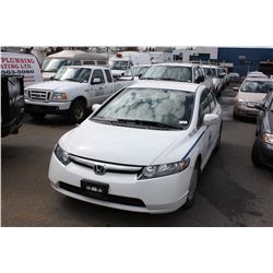 2006 HONDA CIVIC HYBRID, 4DSDN,WHITE, VIN#JHMFA362X6S800883