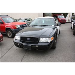 2008 FORD CROWN VICTORIA, 4 DR SEDAN,BLACK, VIN#2FAHP71V48X153646,
