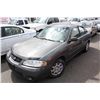 Image 1 : 2001 NISSAN SENTRA XE, 4DRSN, GREY,VIN# 3N1CB51D41L491394,